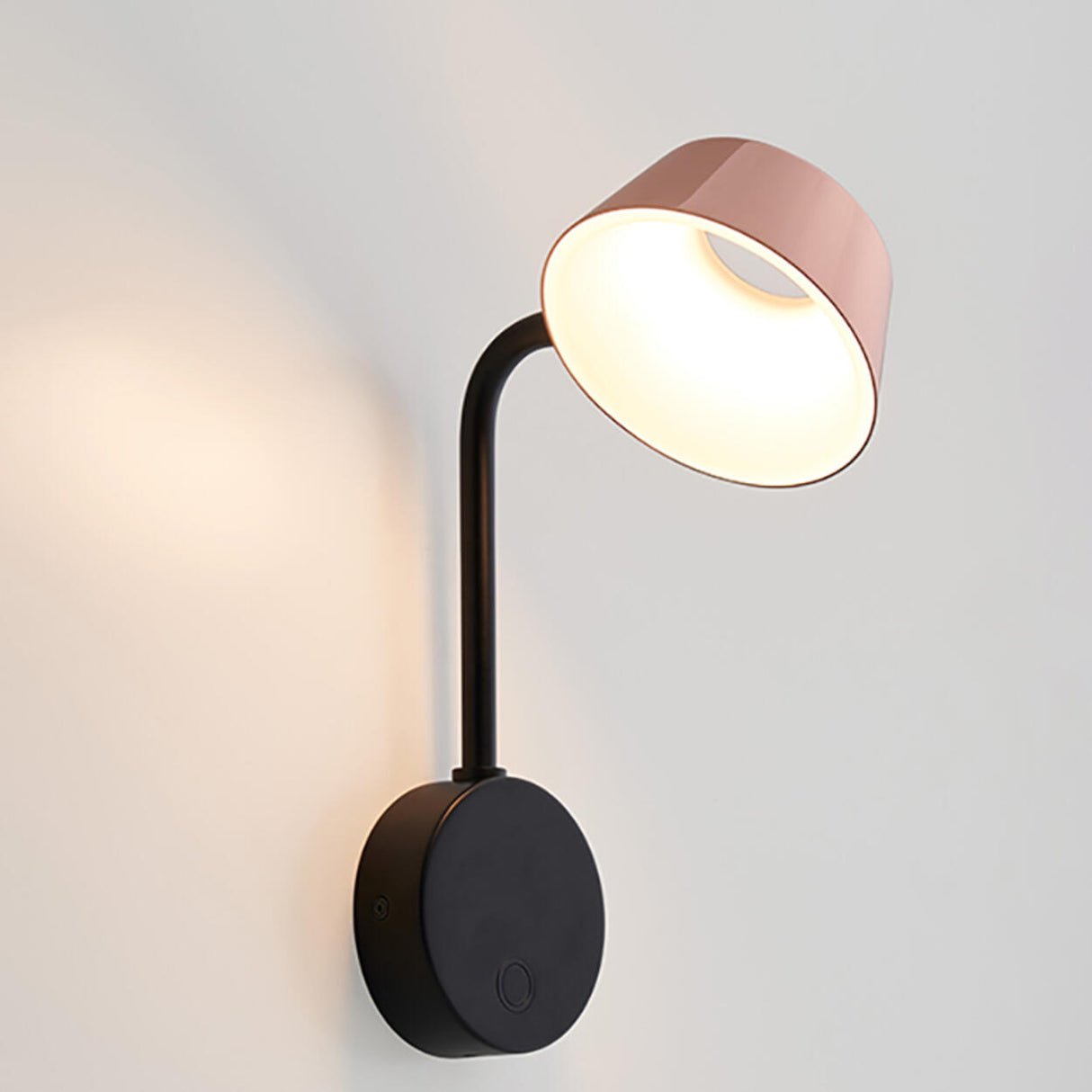 Modern Adjustable Black Cylinder LED Wall Sconce Image - 5