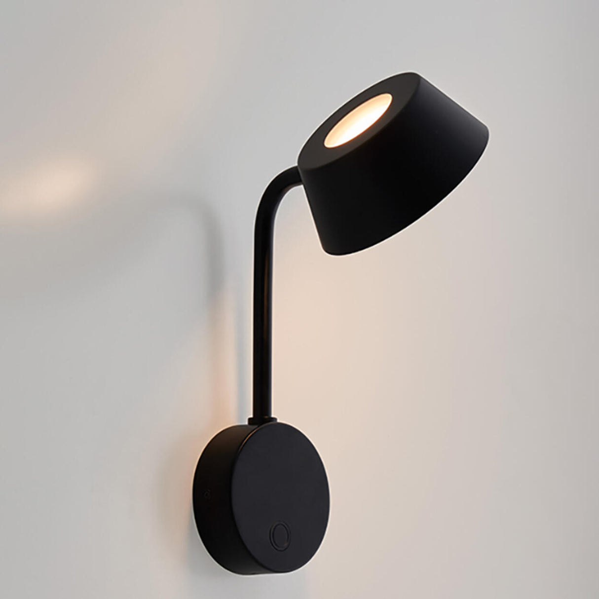 Modern Adjustable Black Cylinder LED Wall Sconce Image - 7