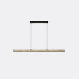 Modern Adjustable Black Linear Island Pendant Light Image - 3