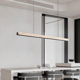 Modern Adjustable Black Linear Island Pendant Light Image - 4