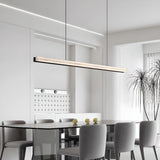 Modern Adjustable Black Linear Island Pendant Light Image - 6