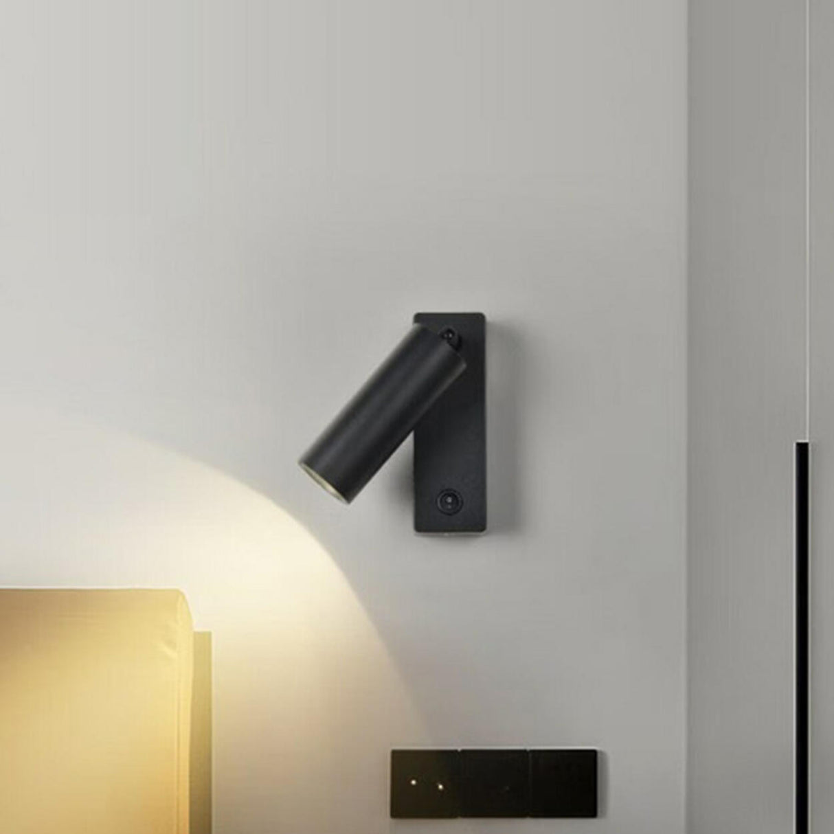 Modern Adjustable Cylinder Bedroom LED Wall Sconce Image - 13
