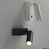 Modern Adjustable Cylinder Bedroom LED Wall Sconce Image - 8
