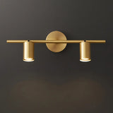 Modern Adjustable Gold Cylinder Vanity Wall Light Image - 17