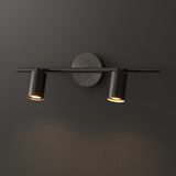 Modern Adjustable Gold Cylinder Vanity Wall Light Image - 18