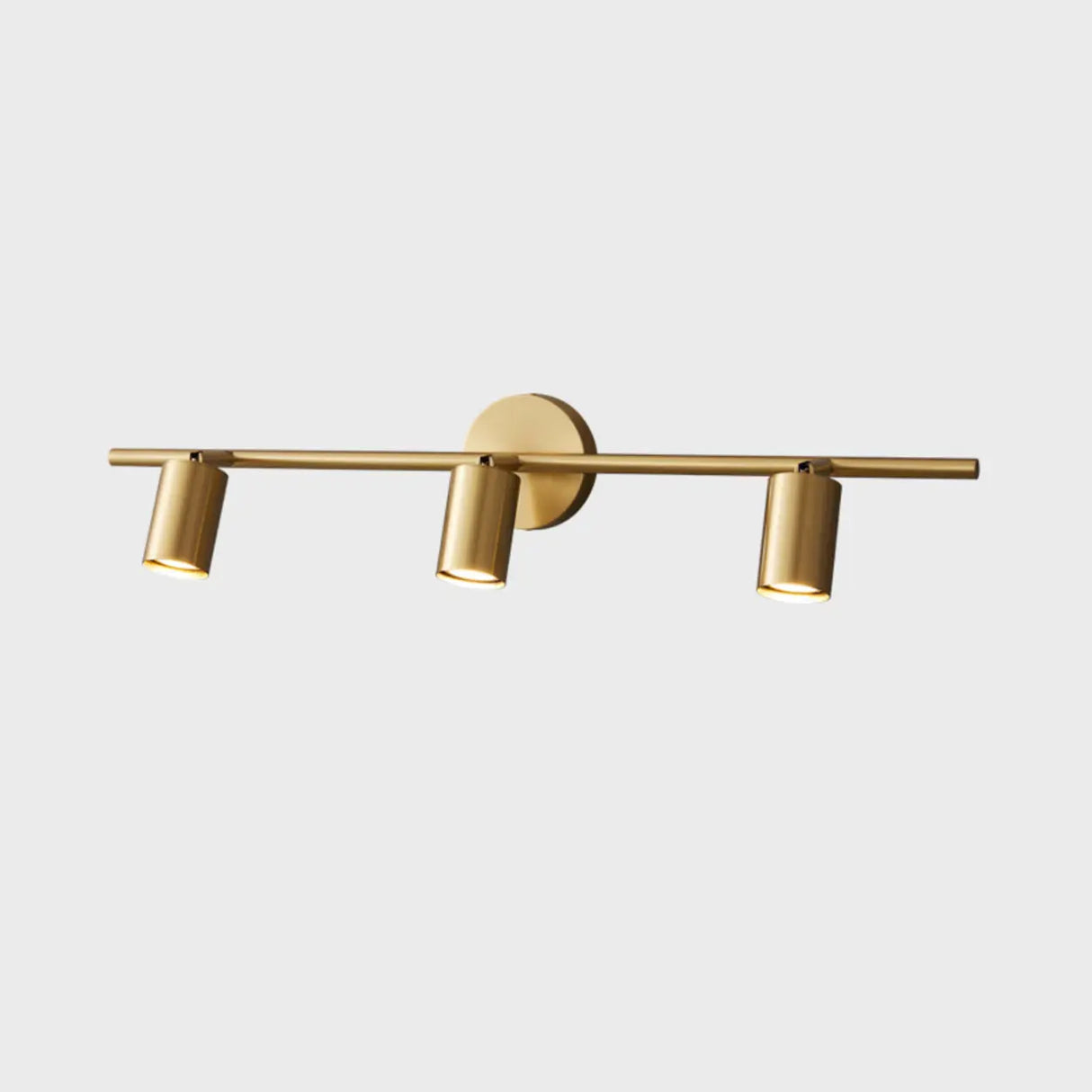 Modern Adjustable Gold Cylinder Vanity Wall Light Image - 5