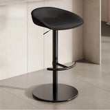 Modern Adjustable Height Swivel Bar Stool with Footrest Image - 19