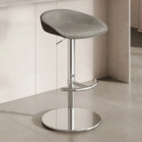Modern Adjustable Height Swivel Bar Stool with Footrest Image - 5