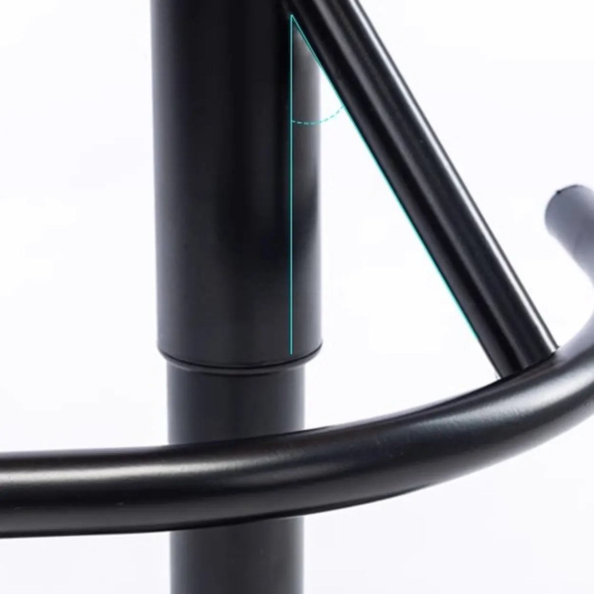 Modern Adjustable Height Swivel Leather Bar Stool with Footrest Image - 6