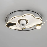 Modern Airplane LED Ceiling Fan Light for Kids Room Image - 15