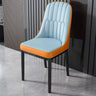 Modern Armless Dining Chairs with Padded Seat and Backrest Image - 2