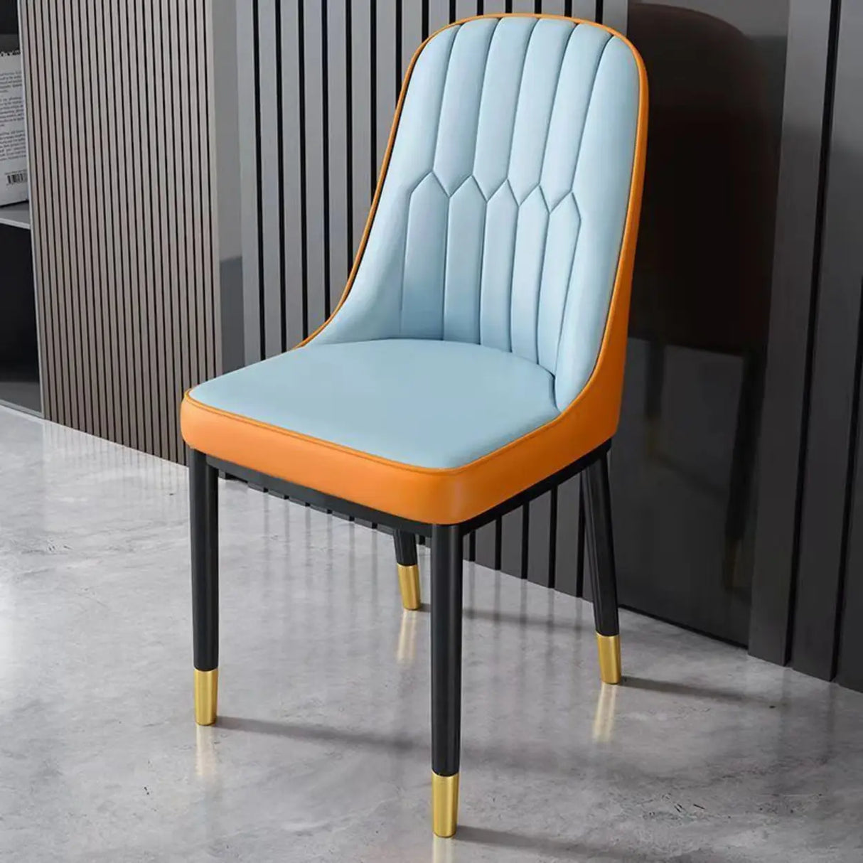Modern Armless Dining Chairs with Padded Seat and Backrest Image - 21