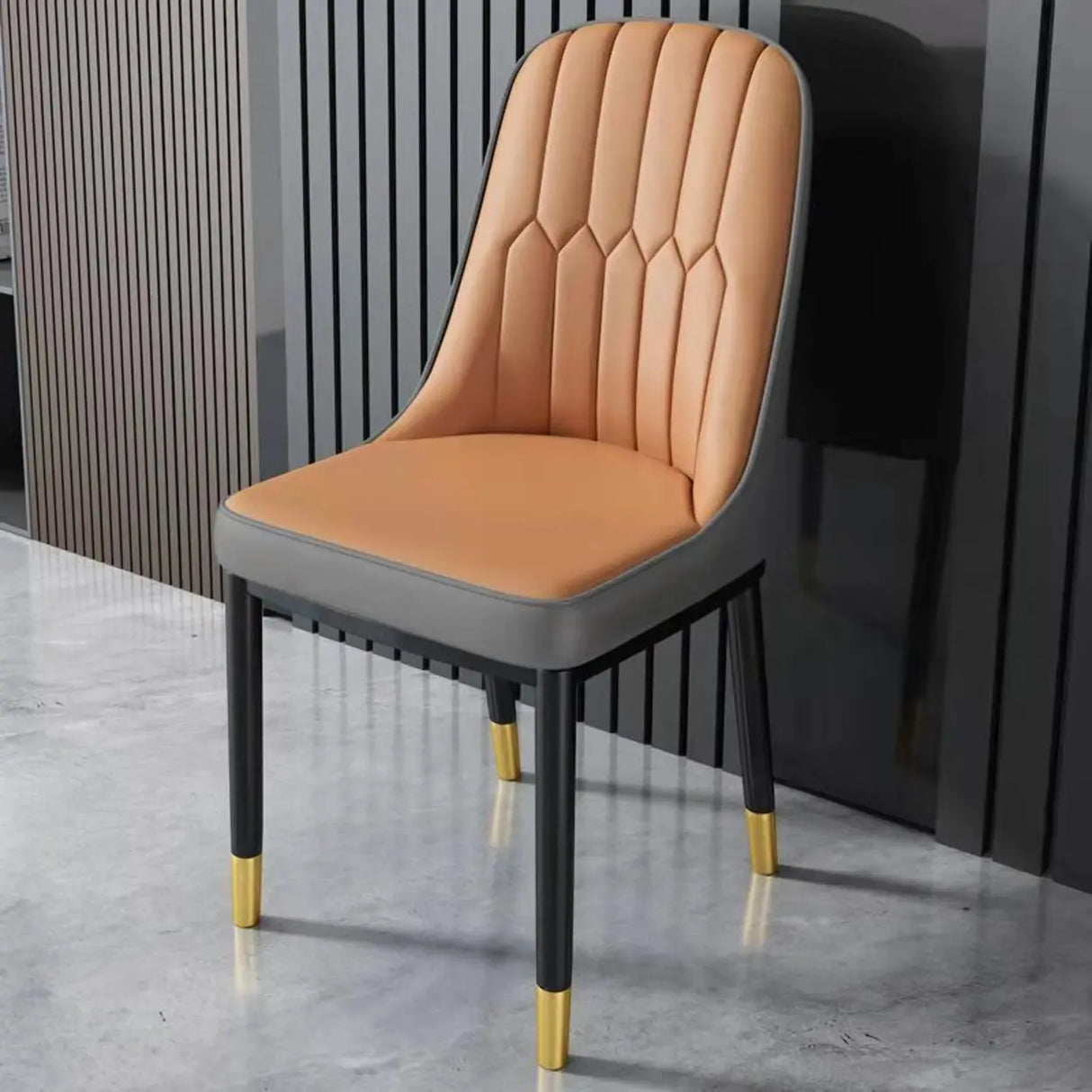 Modern Armless Dining Chairs with Padded Seat and Backrest Image - 25