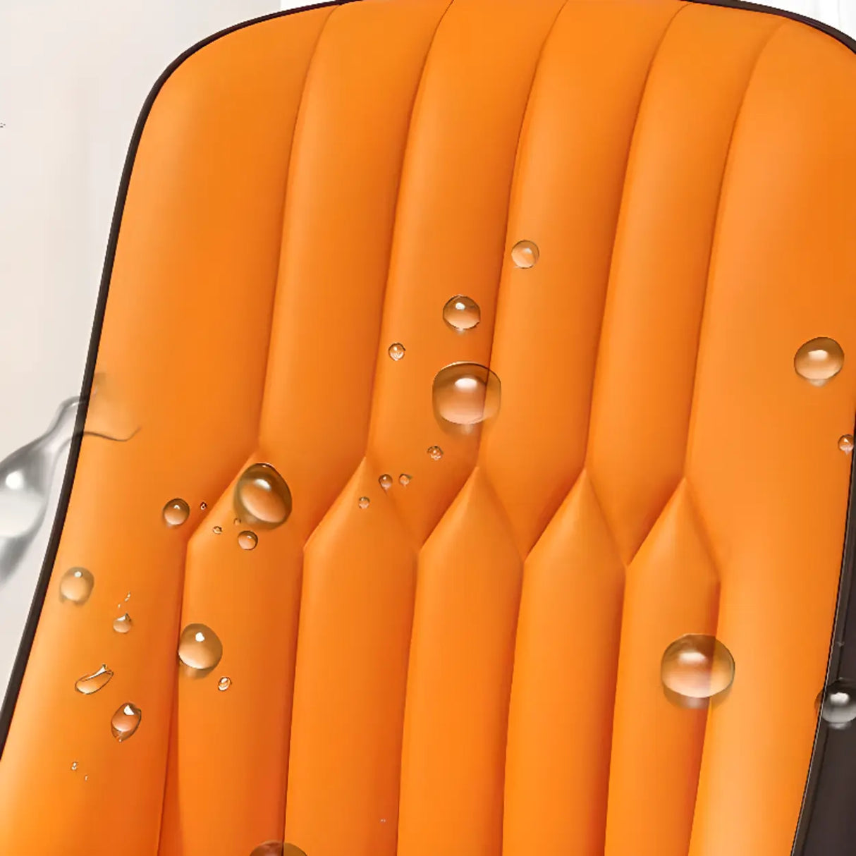 Modern Armless Dining Chairs with Padded Seat and Backrest Image - 7