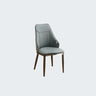 Modern Armless Leather Wingback Upholstered Dining Chairs Image - 5