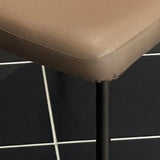 Modern Armless Padded Dining Chair with Adjustable Headrest Image - 11