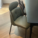 Modern Armless Padded Dining Chair with Adjustable Headrest Image - 4
