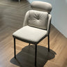Modern Armless Padded Dining Chair with Adjustable Headrest Image - 5