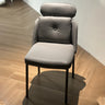 Modern Armless Padded Dining Chair with Adjustable Headrest Image - 7