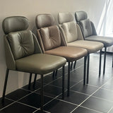 Modern Armless Padded Dining Chair with Adjustable Headrest Image - 8