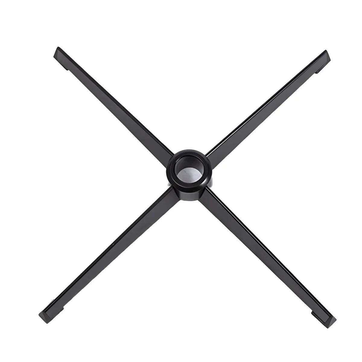 Modern Armless Swivel Metal Base Home Office Chair Image - 11
