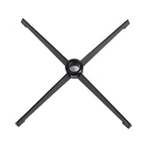 Modern Armless Swivel Metal Base Home Office Chair Image - 11