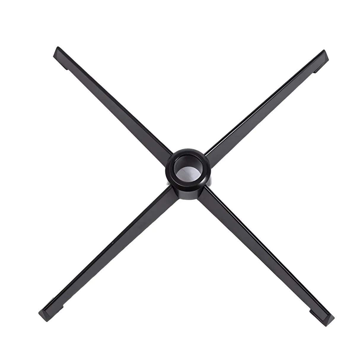 Modern Armless Swivel Metal Base Home Office Chair Image - 11