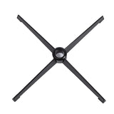 Modern Armless Swivel Metal Base Home Office Chair Image - 11