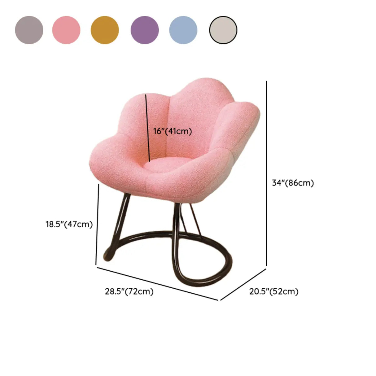 Modern Armless White Adjustable Cozy Swivel Office Chair Image - 30