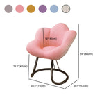 Modern Armless White Adjustable Cozy Swivel Office Chair Image - 30