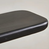 Modern Artistic Black Sculptural Pedestal Wood Console Table Image - 8