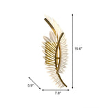 Modern Artistic Gold Leaf LED Wall Sconce Image - 18