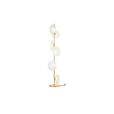 Modern Artistic Irregular Flower Clear Glass Floor Lamp Image - 12