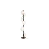 Modern Artistic Irregular Flower Clear Glass Floor Lamp Image - 13