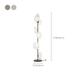 Modern Artistic Irregular Flower Clear Glass Floor Lamp Image - 19