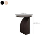 Modern Artistic Round Low-Profile Small Wood Coffee Table Image - 15
