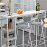 Modern Bar Height Console Table with Storage Shelves Image - 7