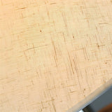 Modern Barrel and Curved Metal Floor Lamp with Shelf Image - 16