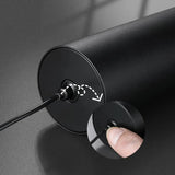 Modern Bedroom Black Cylinder Metal Pendant Light Image - 8