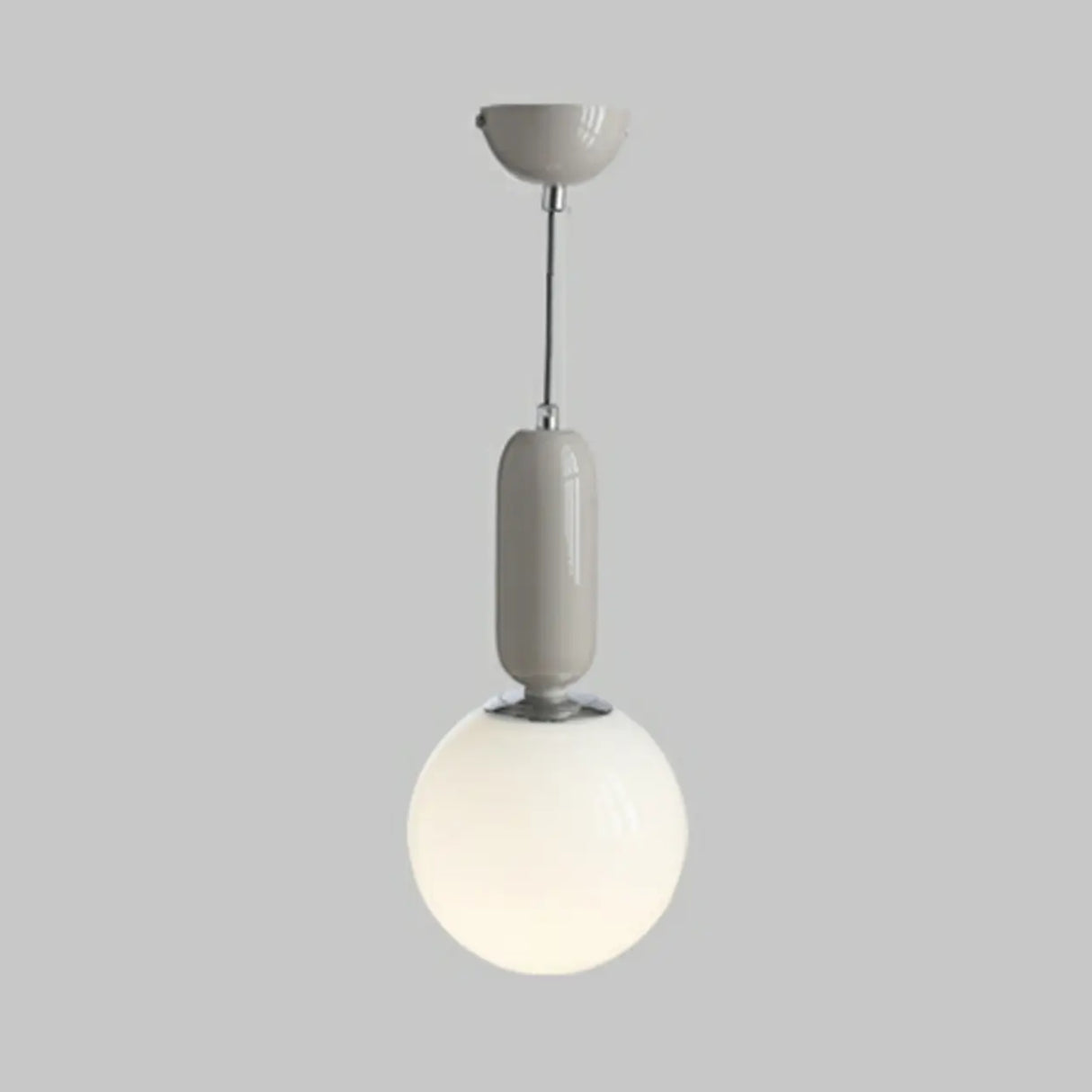 Modern Bedroom Blue White Glass Triple Globe Pendant Light Image - 7
