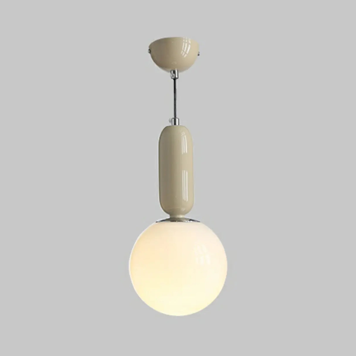 Modern Bedroom Blue White Glass Triple Globe Pendant Light Image - 8