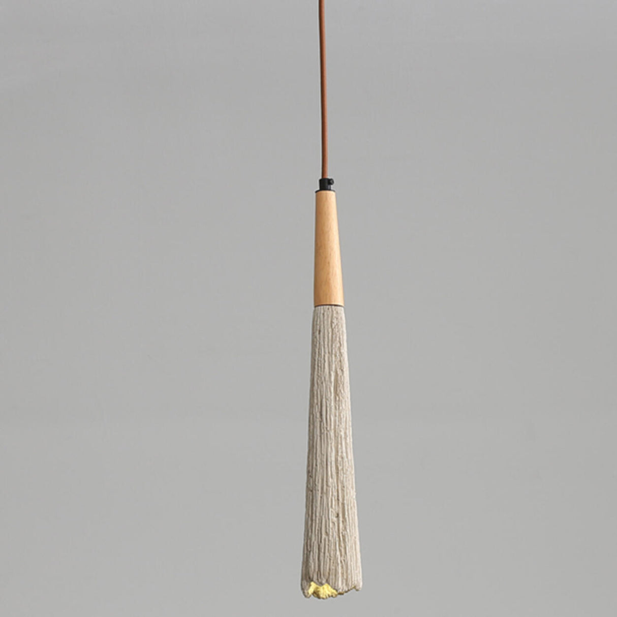 Modern Bedroom Concrete Tapered Geometric Pendant Light Image - 7