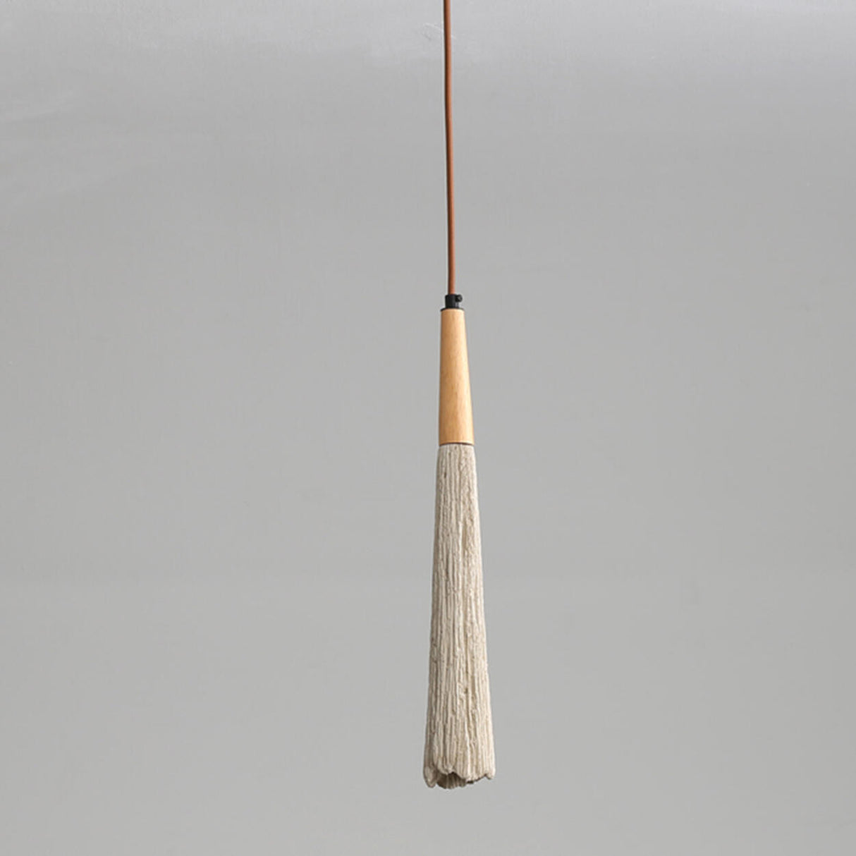 Modern Bedroom Concrete Tapered Geometric Pendant Light Image - 8