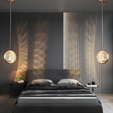 Modern Bedroom Dolphin LED Infinity Mirro Pendant Light Image - 16