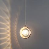 Modern Bedroom Dolphin LED Infinity Mirro Pendant Light Image - 2