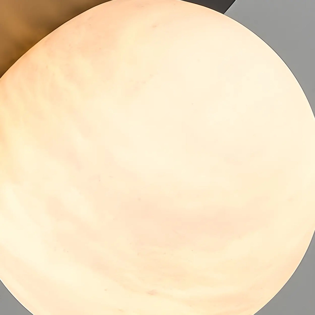 Modern Bedroom White Globe Alabaster Pendant Light Image - 6
