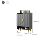 Modern Bench Shoe Storage Wood Entry Gray Cabinet Image - 19