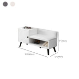 Modern Bench Shoe Storage Wood Entry Gray Cabinet #size