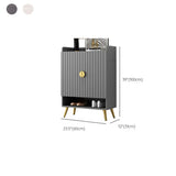 Modern Bench Shoe Storage Wood Entry Gray Cabinet Image - 19