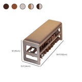 Modern Bench Wood Entryway Brown  2-Tier Shoe Storage Image - 30